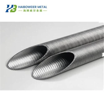 Titāna vītņota caurule